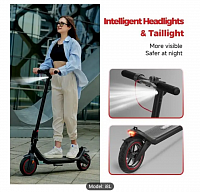 20 Mile Long Range, 350W Electric Scooter, 15.6 MPH Top Speed, 8.5