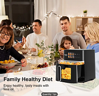 5-quart Large Capacity Air Fryer With 8 One-Touch Preset Functions, 6-in-1 Multi-Function Air Fryer