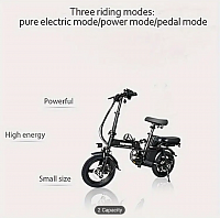 Electric Bike For Adults, 600W Peak 400W Motor, 20 Mph Folding E Bike